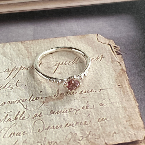 一点物】ピンクスピネルのリング（11号） 指輪・リング Cantik