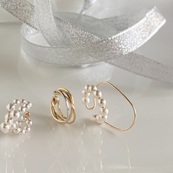 【5/6まで】【春の福袋2025 No.2】 イヤーカフ　3点セット 2枚目の画像