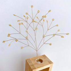 ビーズの造花 6つ】アクリル 紫 パープル フラワー ビーズ 花 花びら パール