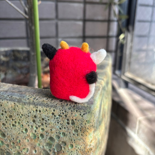 羊毛フェルト 干支ダルマ（丑） 縁起物 羊毛フェルト toiro 通販
