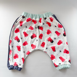 受注制作】はきやすズボン 【サイズ90】 タコ ヒッコリーデニム 保育園