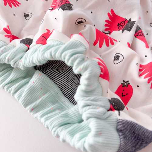 受注制作】はきやすズボン 【サイズ90】 タコ ヒッコリーデニム 保育園