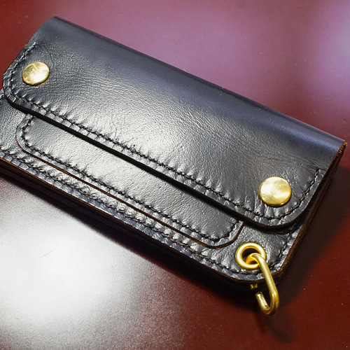 トラッカーウォレットミドル horse leather 馬革 手縫 ホース