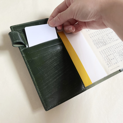 ブライドルレザー】A6 手帳カバー ノートカバー ブックカバー 本革