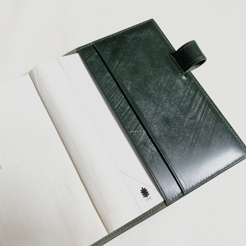 ブライドルレザー】A6 手帳カバー ノートカバー ブックカバー 本革