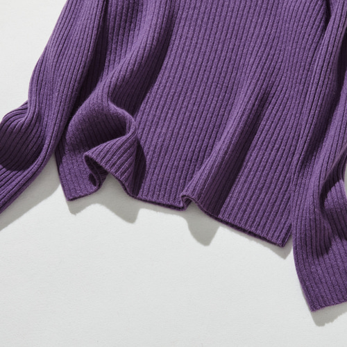 ☆即納☆シンプルなのに、表情豊かな一枚 ウールニット タートルネック