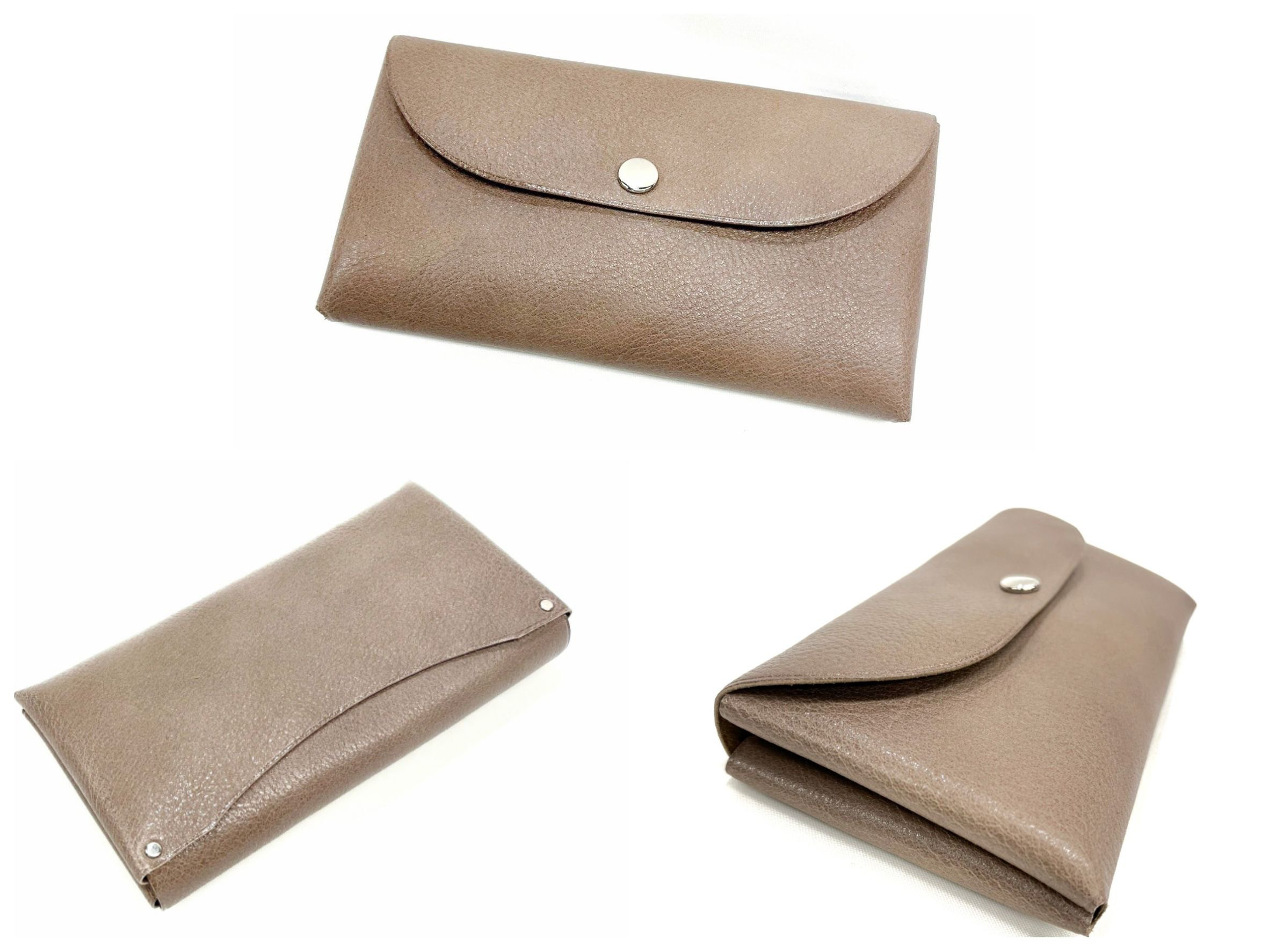 コンパクト長財布　ベージュ