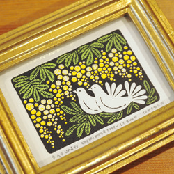 版画 - under the mimosa tree - Lt.green （シルクスクリーンプリント） 3枚目の画像
