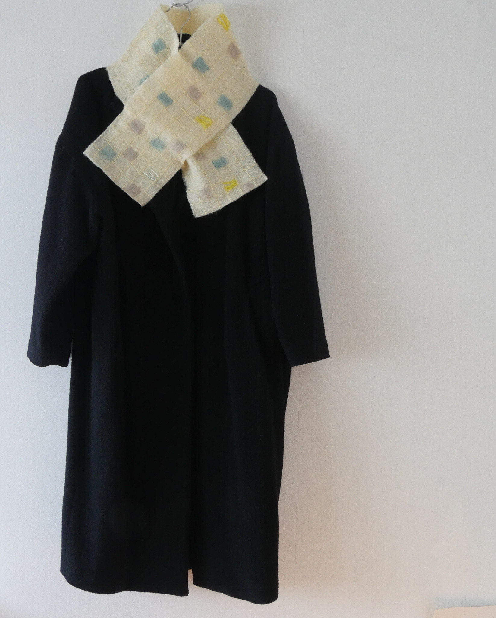 【受注制作・新作】柔らかい色合い　羊毛マフラー　メリノウール　天然素材