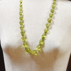 Ж現品限り リトアニア産天然グリーンアンバー72.2㎝ロングネックレス 7枚目の画像