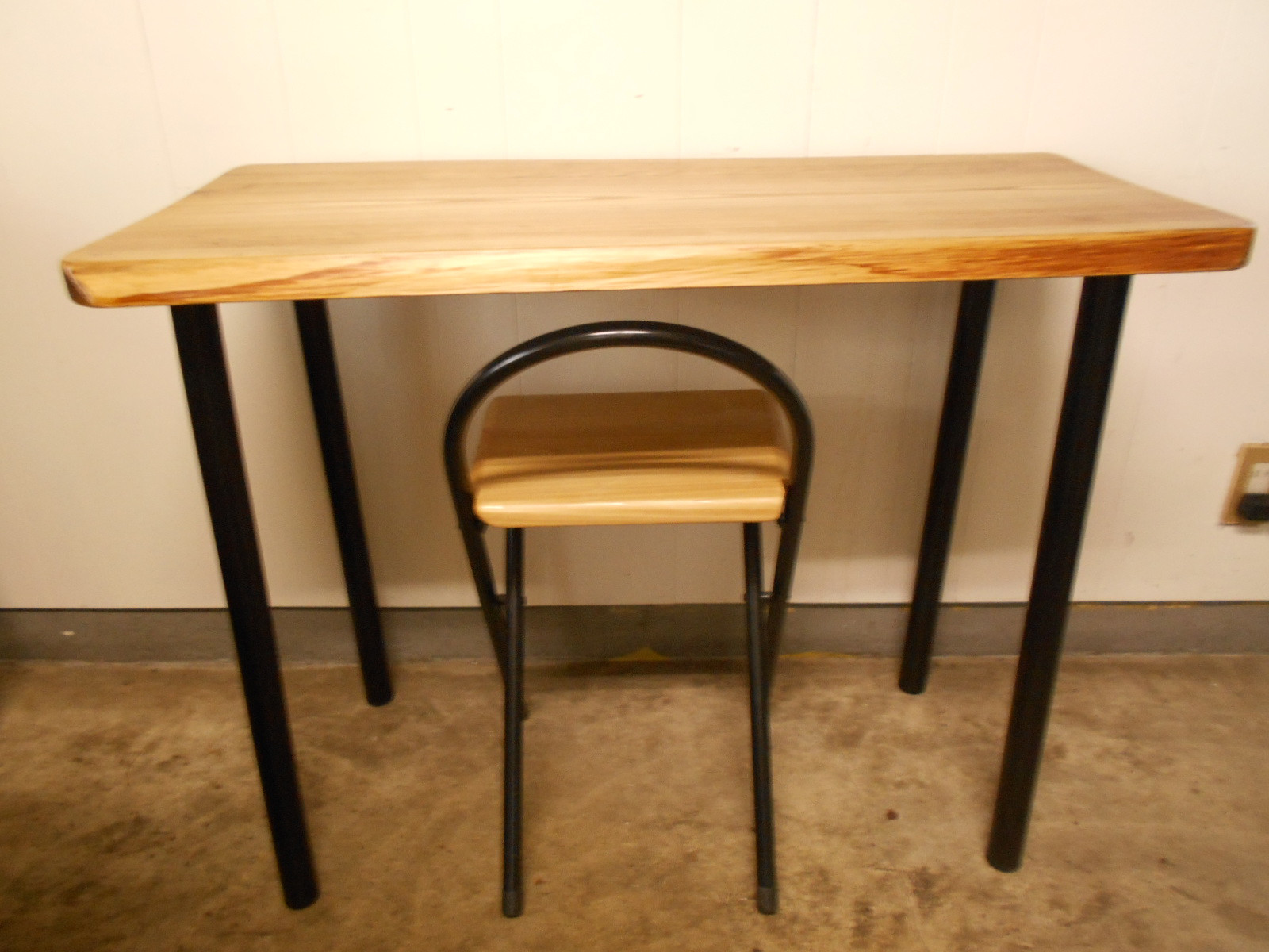 ひのきアイアンテーブル　09-11-2（テーブルのみ）　（横幅97㎝カット可能）