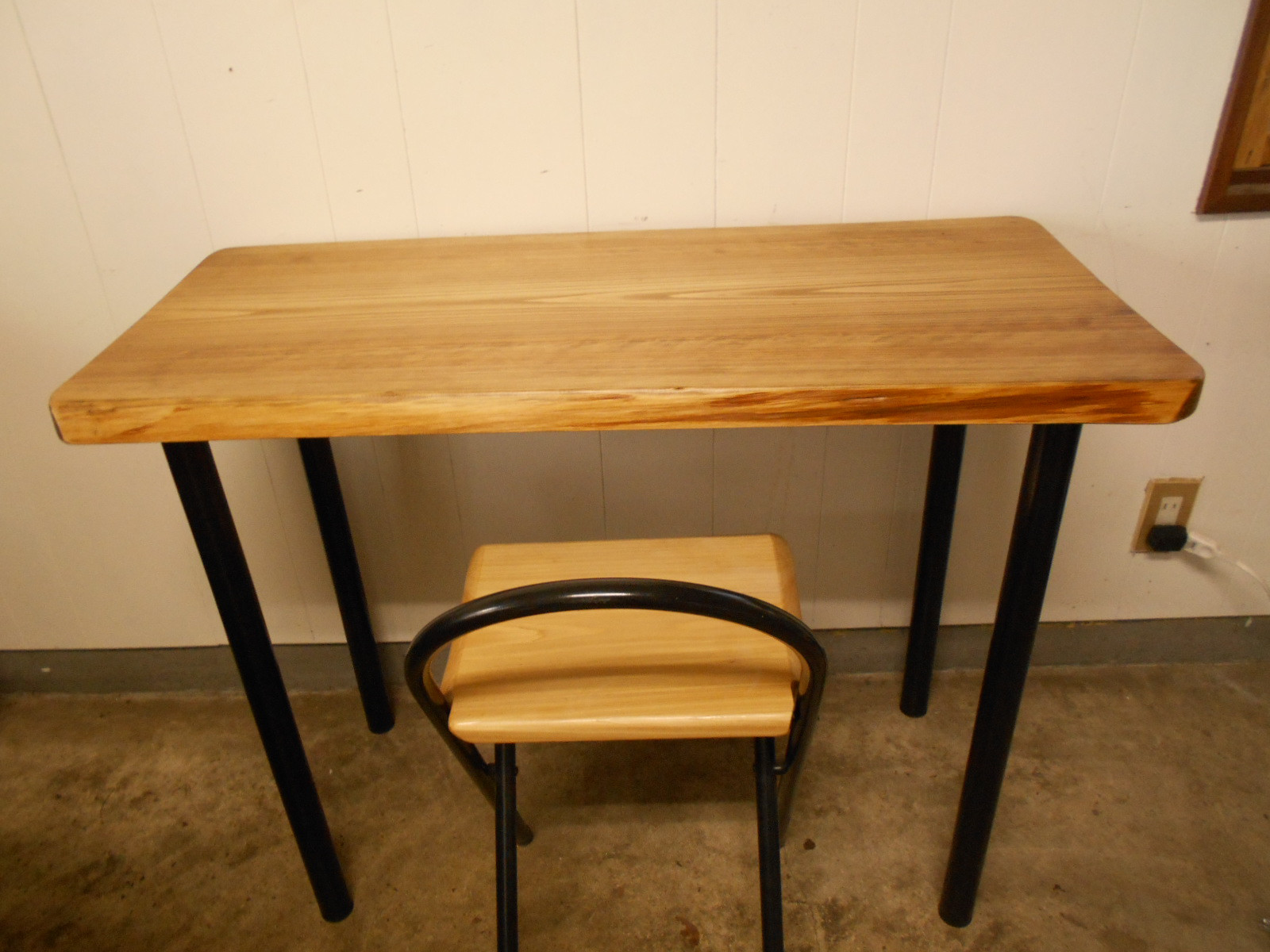 ひのきアイアンテーブル　09-11-2（テーブルのみ）　（横幅97㎝カット可能）