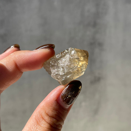 コンゴ産 クンダリーニ 非加熱 シトリン クォーツ ファントム•虹入り クンダリーニクォーツ① 非加熱シトリン コンゴ産 クンダリーニ