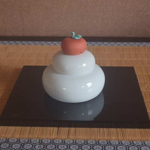 様 鏡餅 純銀製 鏡もち 白もち 小(小): ホーム＆キッチン