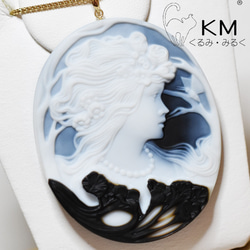 葵月　KM-125 【ハンズ・ペーター・ミュラー】作　赤瑪瑙カメオルース KM-125 【ハンズ・ペーター・ミュラー】作 赤瑪瑙カメオルース