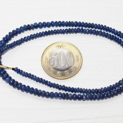 ж K18 18金 天然ブルーサファイア70.605ct 45.3㎝ネックレス 5枚目の画像