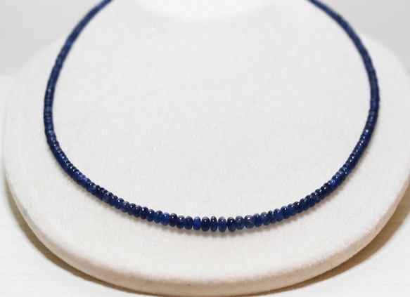 ж K18 18金 天然ブルーサファイア70.605ct 45.3㎝ネックレス 4枚目の画像