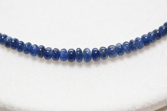 ж K18 18金 天然ブルーサファイア70.605ct 45.3㎝ネックレス 2枚目の画像