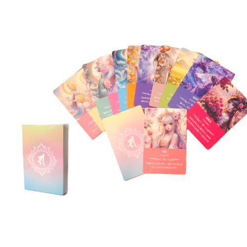 再販☆新装版＜観音オラクルカード＞蓮 53枚【日本の伝統色のオラクル