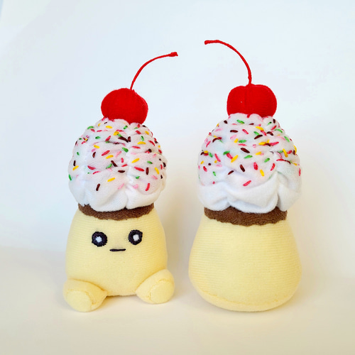 D*1様 ぬいぐるみ ハンドメイド プリン 作家様 ご褒美プリンのぬいぐるみ ぬいぐるみ くろまるファクトリー 通販