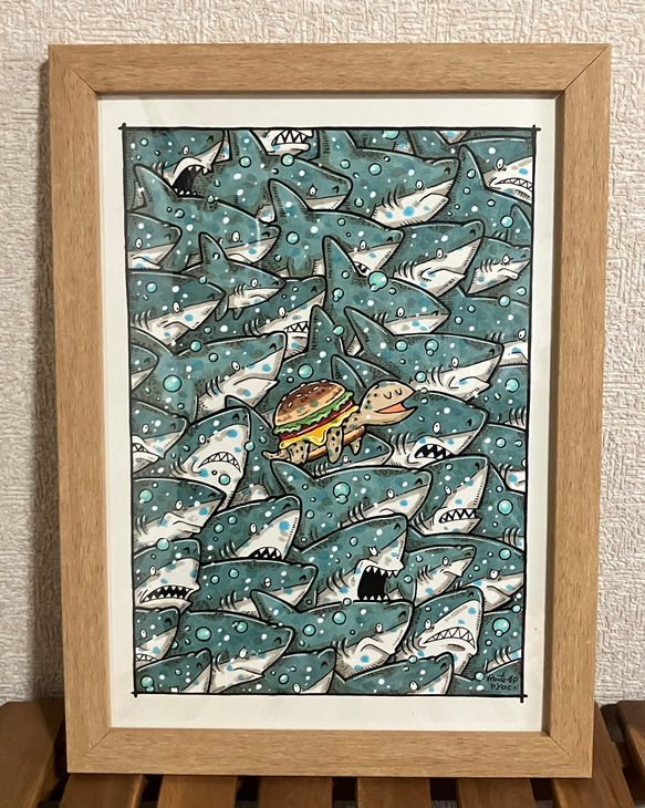 遅咲きのカメ/原画イラスト 【公式通販】