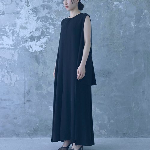 ★ChicLine★ ストライプバックバンドフレアワンピース バックフレアワンピース ワンピース chi.wata 通販 18706297