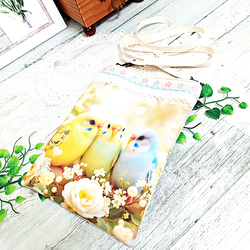 スマホショルダー セキセイインコちゃん♡ 5枚目の画像