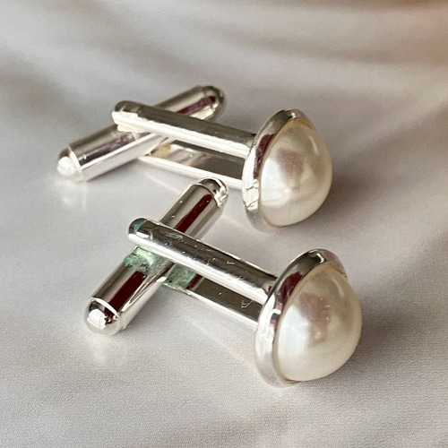 袖口のおしゃれ！パールカフスボタン その他アクセサリー miko 通販