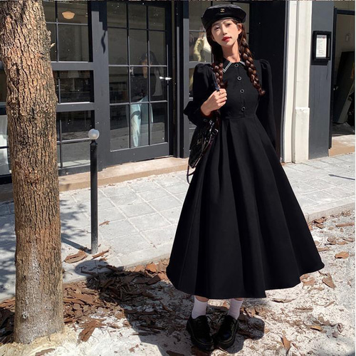 大きいサイズ有】レディース ロング ワンピース 春 秋冬 新品