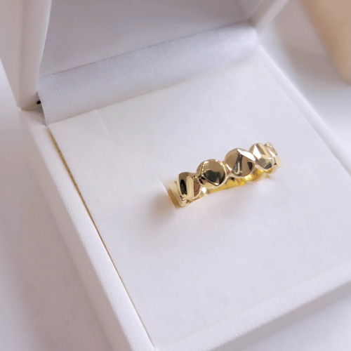 K18　18金コインリング 18金 コインリング】 k18コインアクセサリー k18シンプルリング