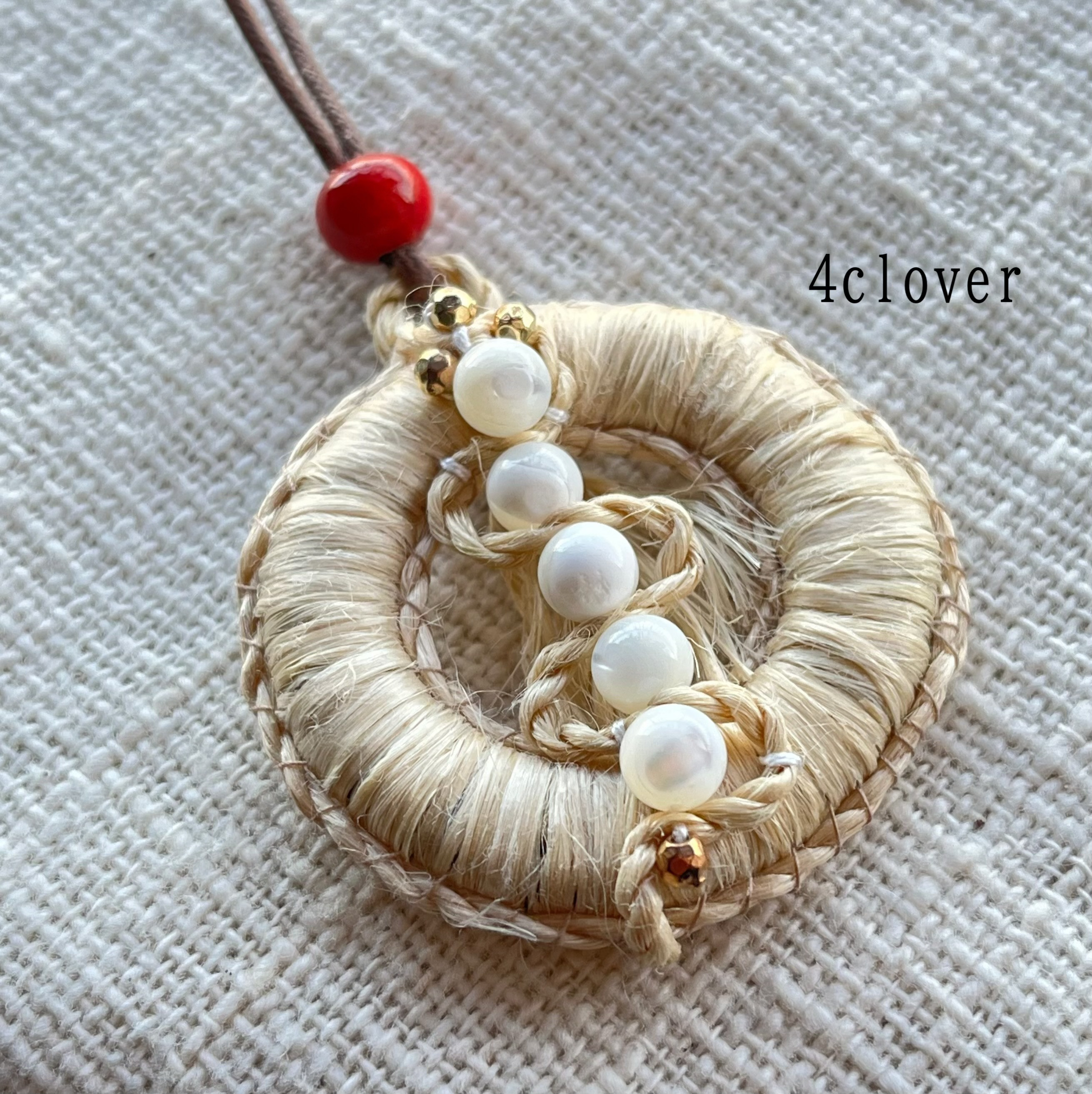 《受注制作》松と精麻お守りアクセサリー【ヒビキ】