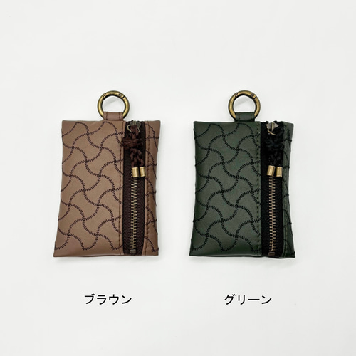 ケース　小銭入れ　小物入れ　グリーン 本革 BOX型コインケース（グリーン） 小銭入れ・コインケース BLESS