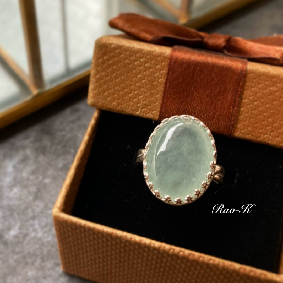 ✨ヨーロピアン・アンティーク調リング〜グリーンベリル