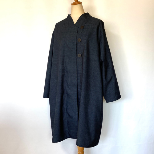 着物リメイク　コート 着物リメイク コート 紬 FREE SIZE - ZX-ZX-ZX'S GALLERY