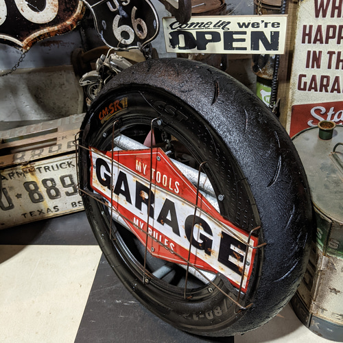 GARAGEサインボード ガレージ壁掛け看板 アメリカンフェンス
