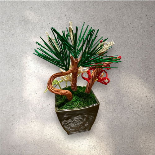 水引mini盆栽 松竹梅 立体・オブジェ Rarura 通販 18708009｜Creema