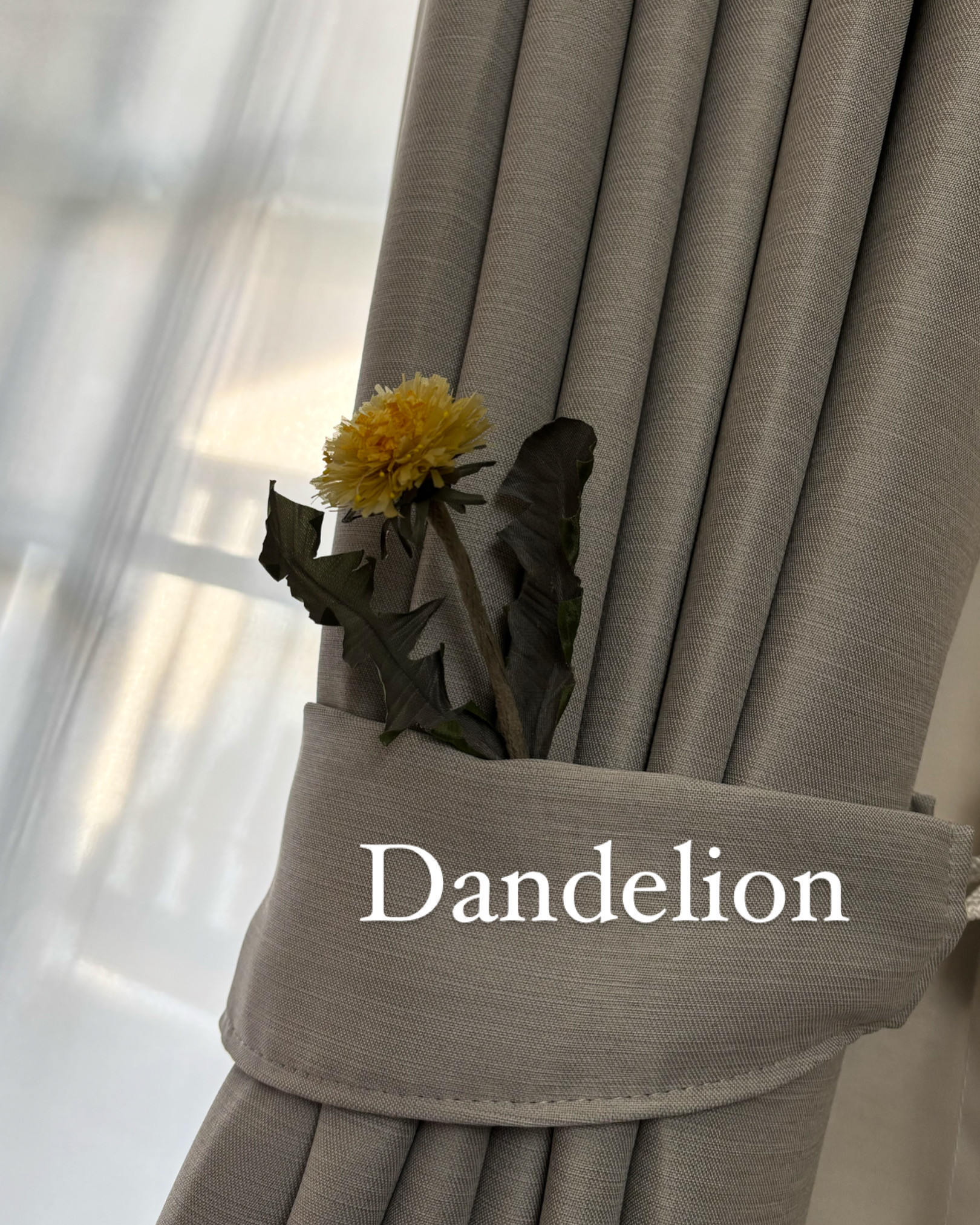 たんぽぽのブローチ　布花