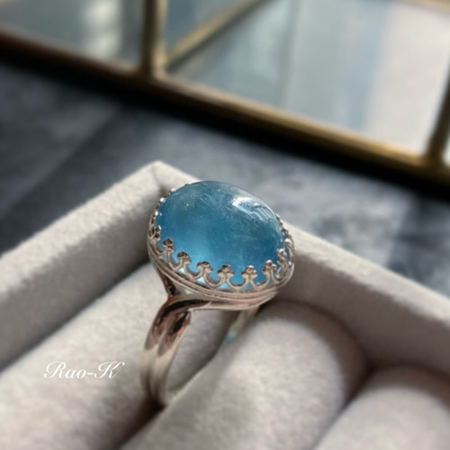 ハンドメイド　シルバー925 アクアマリン　シルバーリング アクアマリンシルバーリング | Emera ONLINE SHOP