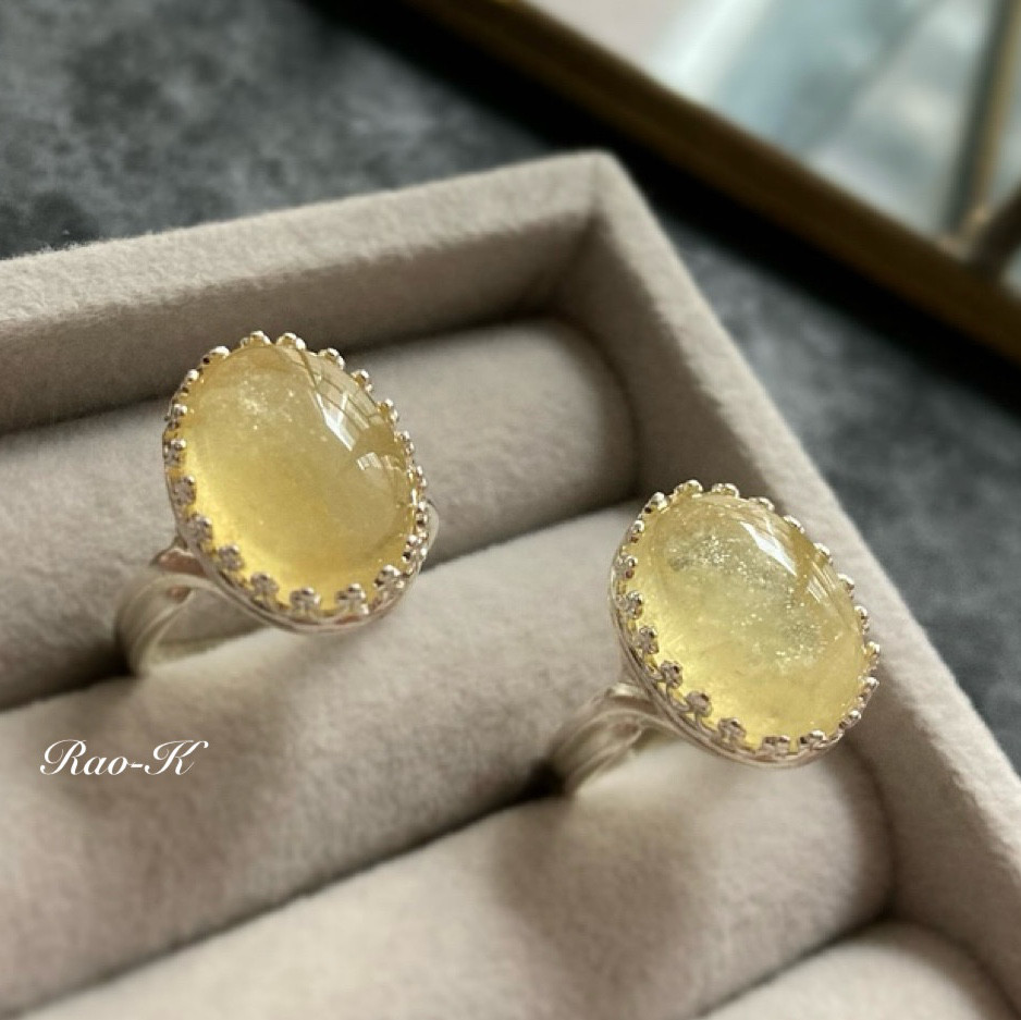 ✨ヨーロピアン・アンティーク調リング〜ヘリオドール