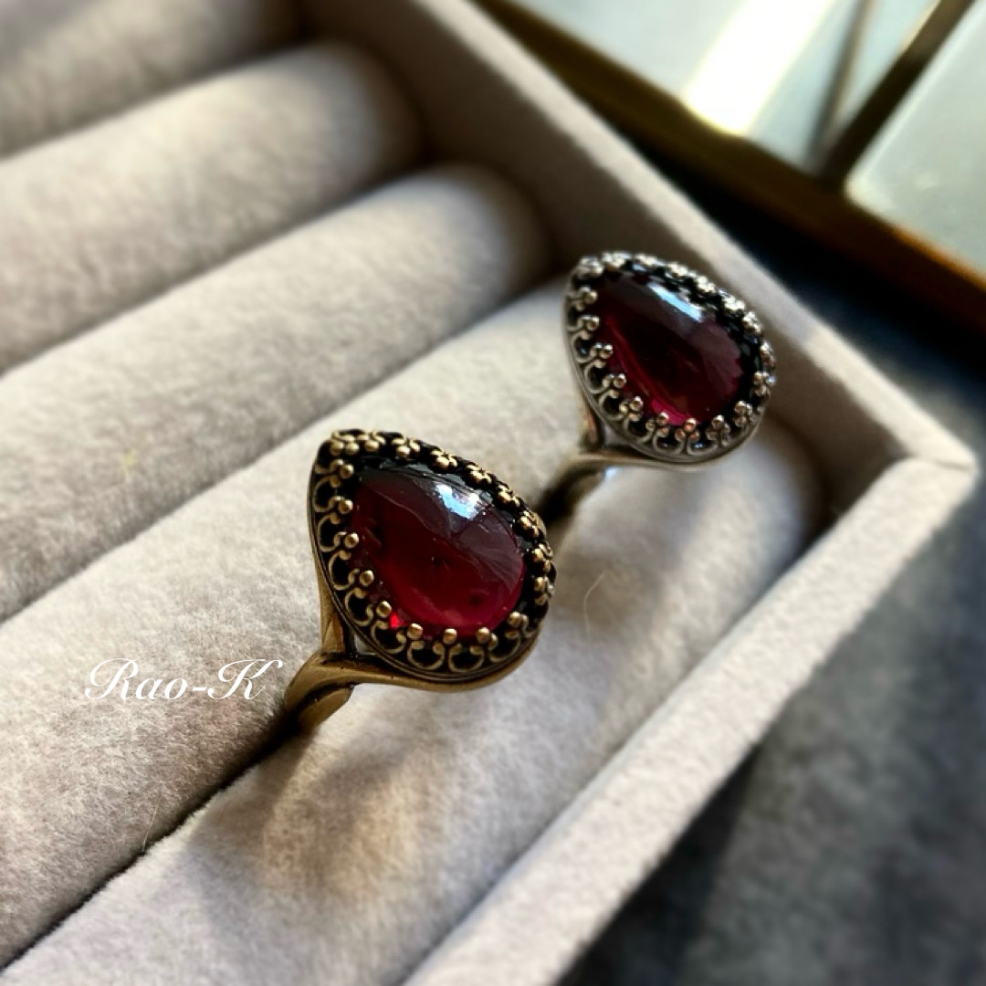 ✨ヨーロピアン・アンティーク調リング〜ロードライトガーネット