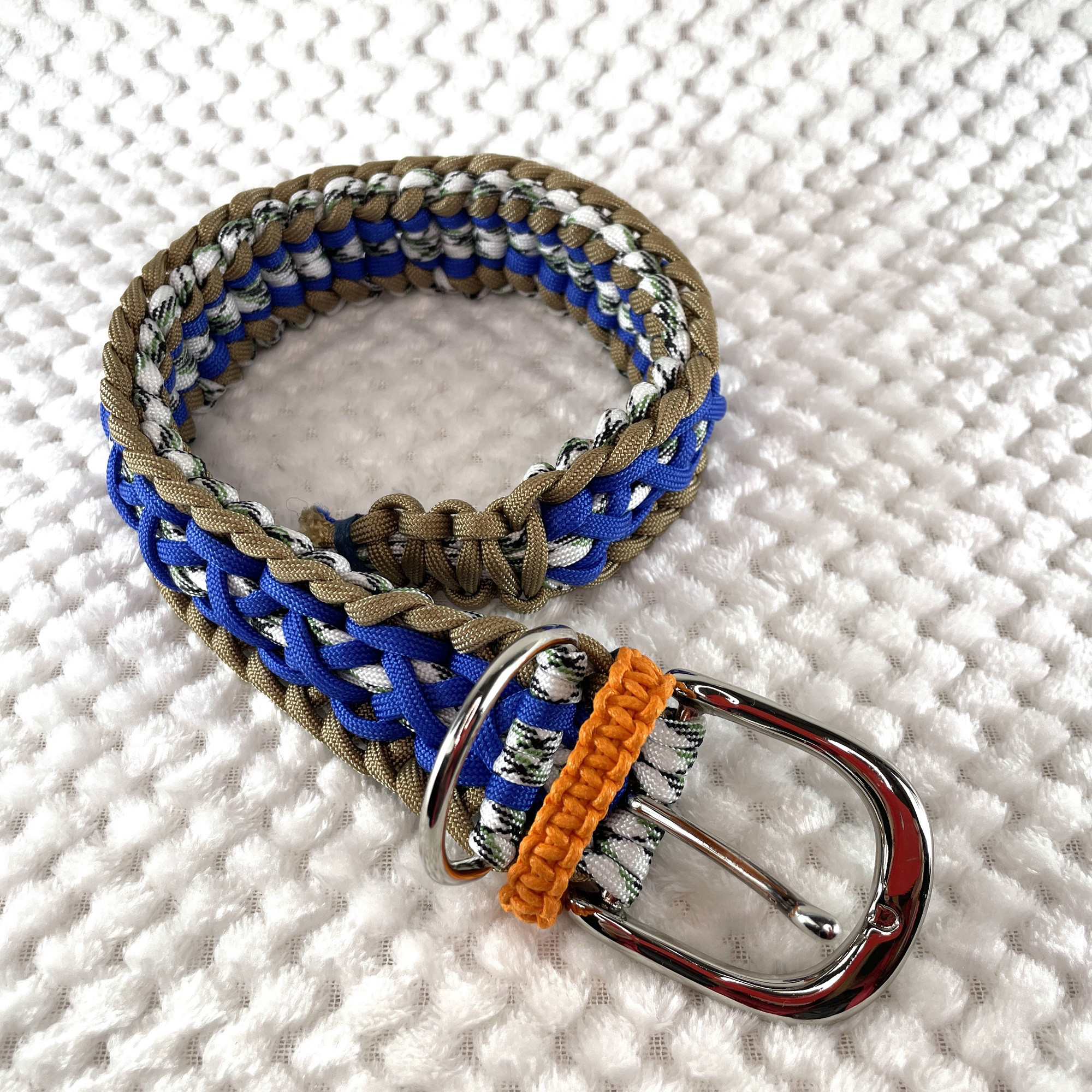 [公式]＃274パラコード編み犬首輪「最後のモヒート」中型・大型犬首輪