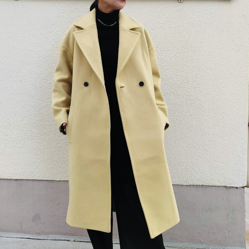 再値下げウールコクーンチェスターコート JOSE MOON コート チェスターコート WOOL CHESTER COAT/ウール