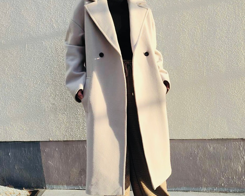 冬最終セール】日本製 サスティナブルウール ロングチェスターコート