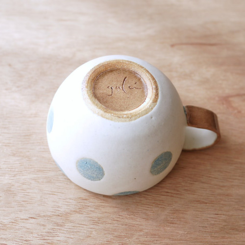 水玉の丸いスープカップ マグカップ 浦川友紀 通販 18708885｜Creema