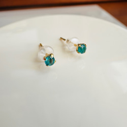 Pt900 グランディディエライト スタッドピアス Pt900 グランディディエライト スタッドピアス