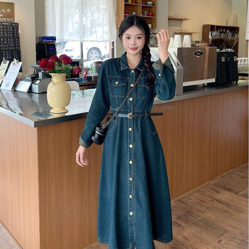 大きいサイズ レディース秋冬　超ゆったりデニムワンピース フード 楽天市場】ワンピ デニム タイト目 ワンピース 【即納】 ハーフ
