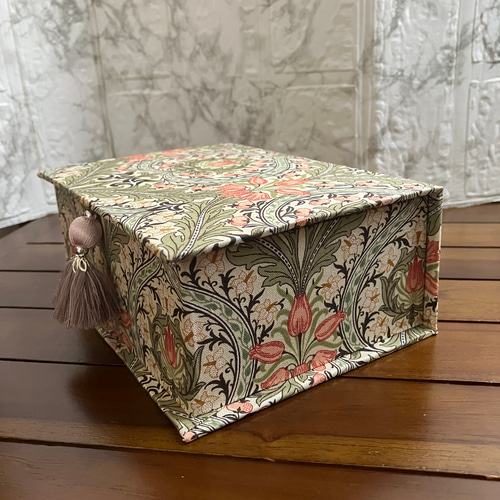 小物入れ Sサイズ 収納箱 ウィリアムモリス マスクケース blue moon