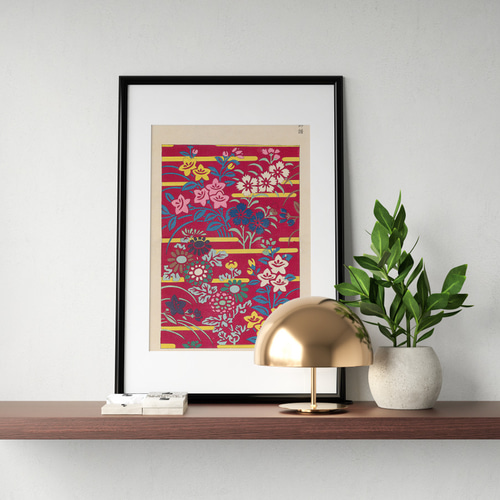 陶板画　リンドウ　額入り　昭和レトロモダン　かわいい絵柄　美術品　和風 b871c1cf9ae16ff072c2db449e471a