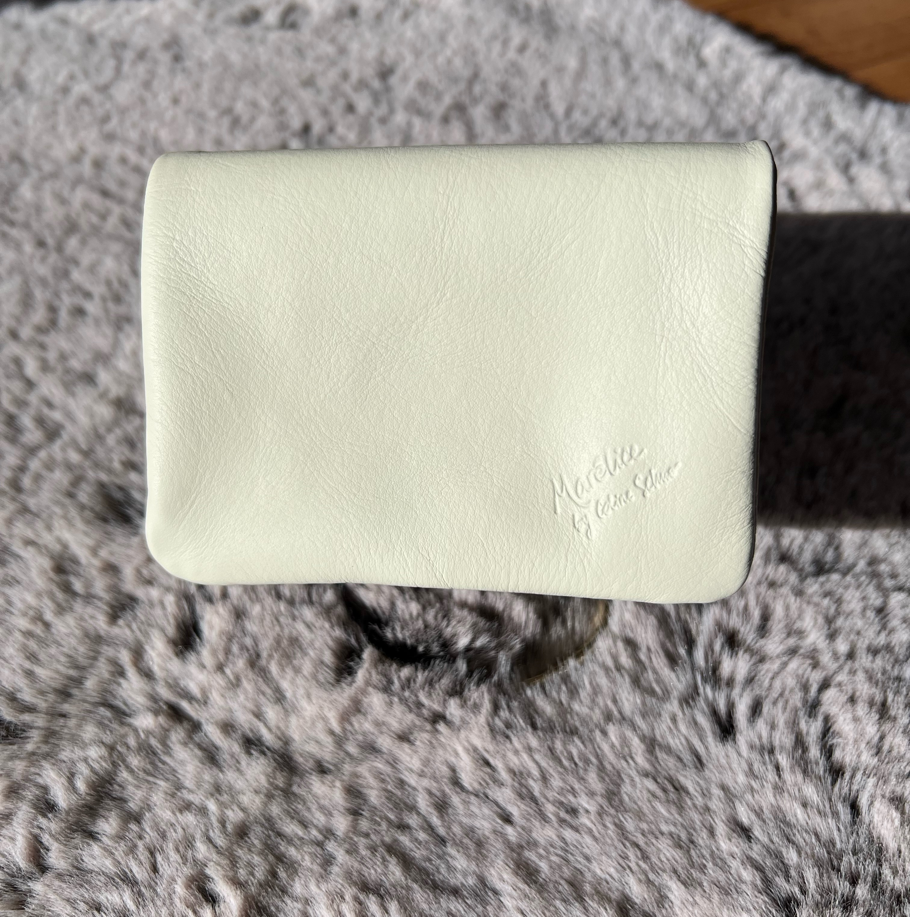 【期間限定SALE】50%off ノベルティ付き 本革 たつのレザー オールハンドメイド ハーフウォレット