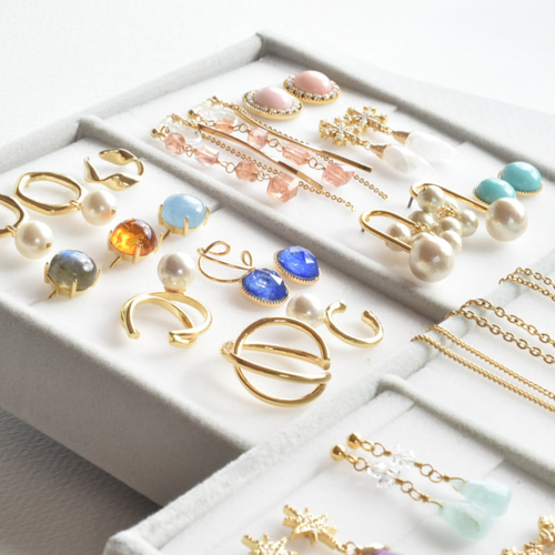 新春福袋】ゴールドアクセサリー5点 ネックレス イヤリング/ピアス